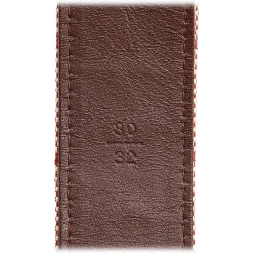 Louis Vuitton Vintage - Monogram Mini Lin Belt - Red Brown Beige - Leather Belt - Luxury High Quality - Avvenice