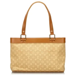Louis Vuitton Vintage - Monogram Mini Lin Lucille PM Bag - Beige  - Fabric and Leather Handbag - Luxury High Quality - Avvenice