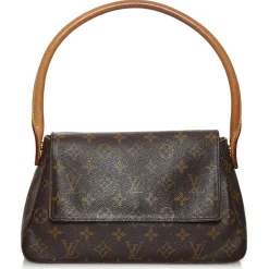 Louis Vuitton Vintage - Monogram Looping Mini - Brown - Leather Handbag - Luxury High Quality - Avvenice