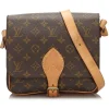 Louis Vuitton Vintage - Monogram Cartouchiere MM Bag - Brown - Monogram Canvas and Leather Handbag - Luxury High Quality - Avvenice