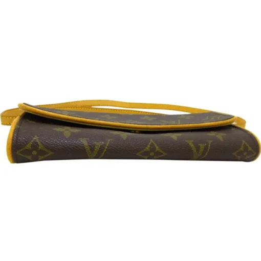 Louis Vuitton Vintage - Monogram Pochette Twin Brown - Monogram Canvas and Vachetta Leather Crossbody Bag - Luxury High Quality - Avvenice
