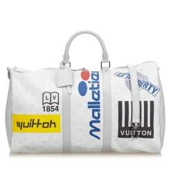 Louis Vuitton Vintage - Monogram Antartica Keepall Bandouliere Logo Story 50 Bag - White - Leather Handbag - Luxury High Quality - Avvenice