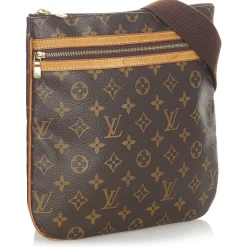 Louis Vuitton Vintage - Monogram Pochette Bosphore Brown - Canvas and Vachetta Leather Crossbody Bag - Luxury High Quality - Avvenice
