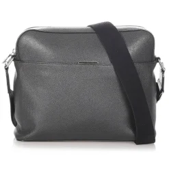 Louis Vuitton Vintage - Taiga Anton Messenger PM - Black - Taiga Leather Crossbody Bag - Luxury High Quality - Avvenice