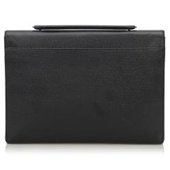 Louis Vuitton Vintage - Taiga Porte-Document Angara Briefcase - Black - Taiga Leather Briefcase - Luxury High Quality - Avvenice