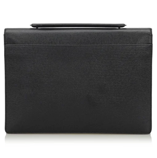 Louis Vuitton Vintage - Taiga Porte-Document Angara Briefcase - Black - Taiga Leather Briefcase - Luxury High Quality - Avvenice