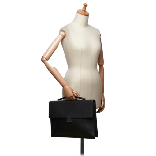 Louis Vuitton Vintage - Taiga Porte-Document Angara Briefcase - Black - Taiga Leather Briefcase - Luxury High Quality - Avvenice