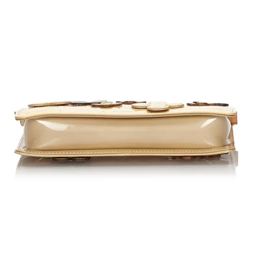 Louis Vuitton Vintage - Vernis Lexington Fleurs Pochette - Beige - Vernis Leather Handbag - Luxury High Quality - Avvenice
