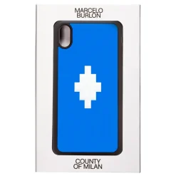 Marcelo Burlon - 3D Cross Blue Cover - iPhone XS Max - Apple - County of Milan - Printed Case - Avvenice