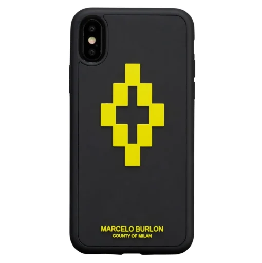 Marcelo Burlon - 3D Cross Yellow Cover - iPhone 8 / 7 - Apple - County of Milan - Printed Case - Avvenice