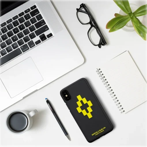Marcelo Burlon - 3D Cross Yellow Cover - iPhone 8 / 7 - Apple - County of Milan - Printed Case - Avvenice