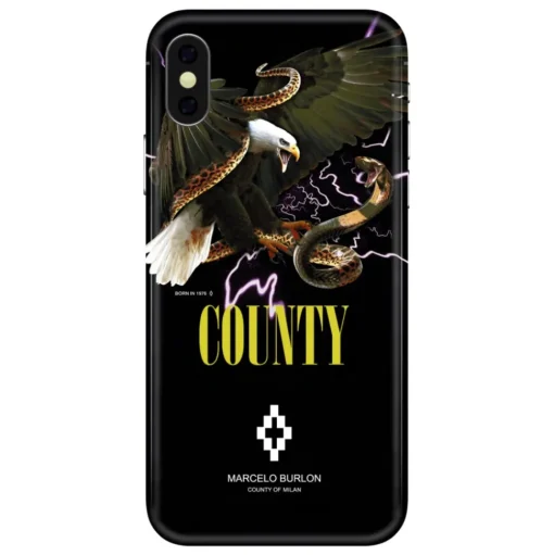 Marcelo Burlon - Eagle Cover - iPhone X - Apple - County of Milan - Printed Case - Avvenice