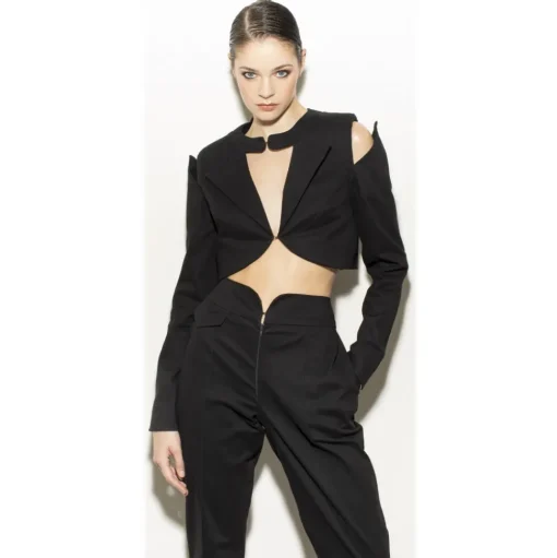 Margaux Avila - Sleeve Shirt - Black - Shirt - Made in Italy - Luxury Exclusive Collection - Avvenice