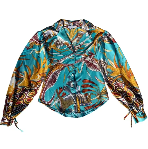 Margaux Avila - Sleeve Shirt - Creme - Shirt - Made in Italy - Luxury Exclusive Collection - Avvenice