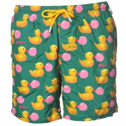 MC2 Saint Barth - Boxer Swimsuit in Duck Pattern - Green - Luxury Exclusive Collection - Avvenice