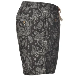 MC2 Saint Barth - Boxer Swimsuit in Bandana Pattern - Black - Luxury Exclusive Collection - Avvenice