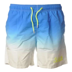 MC2 Saint Barth - Swimsuit Gustavia Emb Color Shades - White/Light Blue - Luxury Exclusive Collection - Avvenice