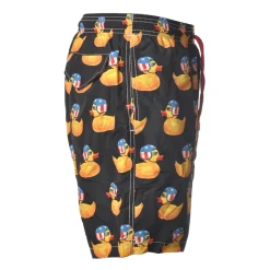 MC2 Saint Barth - Swimsuit Lighting Easy Ducky 00 - Black Pattern - Luxury Exclusive Collection - Avvenice