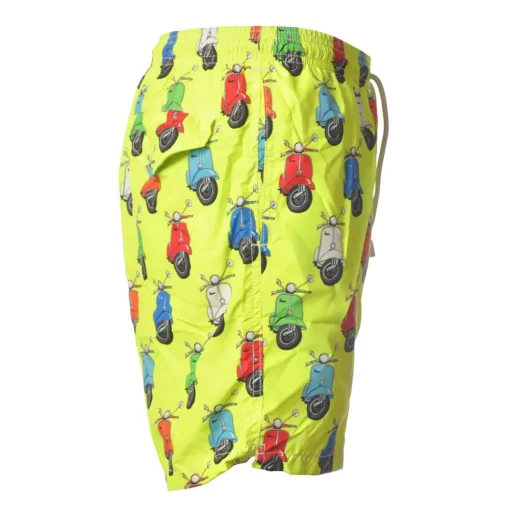 MC2 Saint Barth - Swimsuit Vespa Party 94 Lighting - Yellow Pattern - Luxury Exclusive Collection - Avvenice