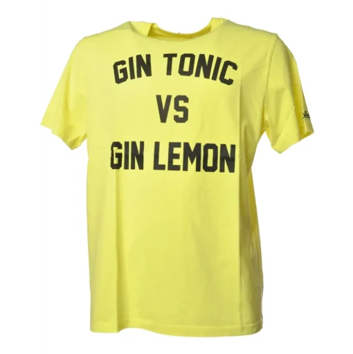 MC2 Saint Barth - T-Shirt Gin Tonic Gin Lemon - Fluo Yellow - Luxury Exclusive Collection - Avvenice