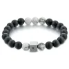 Mikol Marmi - Agate Gemstone Marble Beaded Bracialet - Real Marble - Mikol Marmi Collection - Avvenice