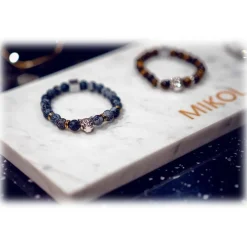 Mikol Marmi - Agate Gemstone Marble Beaded Bracialet - Real Marble - Mikol Marmi Collection - Avvenice