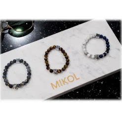 Mikol Marmi - Agate Gemstone Marble Beaded Bracialet - Real Marble - Mikol Marmi Collection - Avvenice