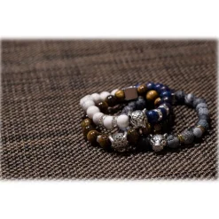 Mikol Marmi - Agate Gemstone Marble Beaded Bracialet - Real Marble - Mikol Marmi Collection - Avvenice