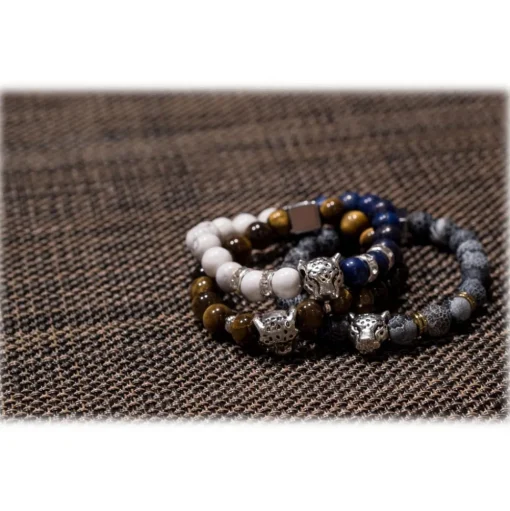 Mikol Marmi - Agate Gemstone Marble Beaded Bracialet - Real Marble - Mikol Marmi Collection - Avvenice