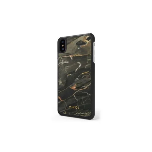 Mikol Marmi - Black Gold Marble iPhone Case - iPhone XR - Real Marble Case - iPhone Cover - Apple - Mikol Marmi Collection - Avvenice