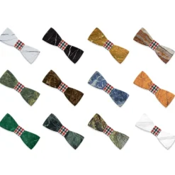 Mikol Marmi - Black Marquina Gemstone Marble Bow Tie - Papillon - Real Marble - Mikol Marmi Collection - Avvenice