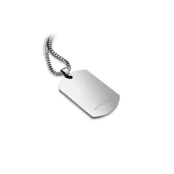 Mikol Marmi - Black Marquina Gemstone Marble Dog Tag - Real Marble - Mikol Marmi Collection - Avvenice