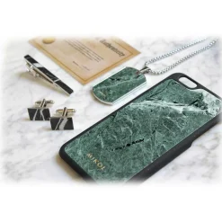Mikol Marmi - Emerald Green Marble iPhone Case - iPhone XR - Real Marble - iPhone Cover - Apple - Mikol Marmi Collection - Avvenice