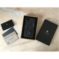Mikol Marmi - Marquina Black Marble iPhone Case - iPhone X / XS - Real Marble - iPhone Cover - Apple - Mikol Marmi Collection - Avvenice