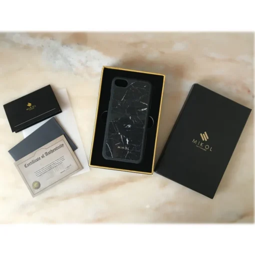 Mikol Marmi - Marquina Black Marble iPhone Case - iPhone 11 Pro - Real Marble - iPhone Cover - Apple - Exclusive Collection - Avvenice