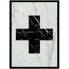 Mikol Marmi - Real Marble Cross Art Piece - Large - Real Marble - Mikol Marmi Collection - Avvenice