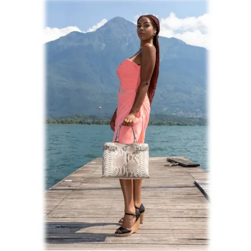 Miriam Tirinzoni - Python Leather Bag - Bags - Luxury Exclusive Collection - Avvenice