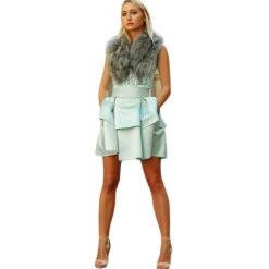 Miriam Tirinzoni - Shawl - Gray - Shawl - Luxury Exclusive Collection - Avvenice