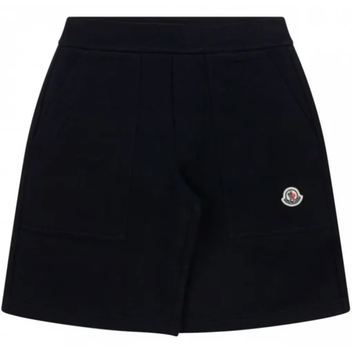 Moncler - Black Logo Patch Shorts - Moncler Exclusive Luxury Collection - Avvenice
