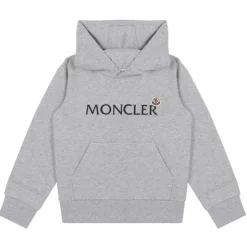 Moncler - Light Grey Logo Hoodie - Moncler Exclusive Luxury Collection - Avvenice