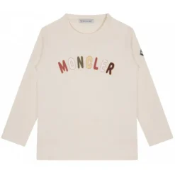Moncler - White Logo Print T-Shirt - Moncler Exclusive Luxury Collection - Avvenice