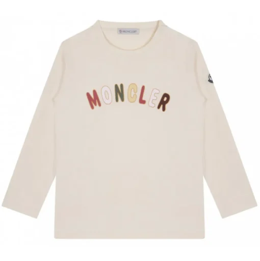 Moncler - White Logo Print T-Shirt - Moncler Exclusive Luxury Collection - Avvenice