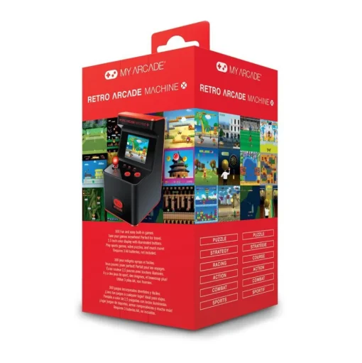 My Arcade - DGUN-2593 - Dreamgear Retro Machine X with 300 Built-in Video Games - Collectible Portable Machine - Retro Gaming - Avvenice