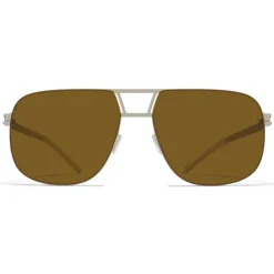 Mykita - Al - NO1 - Silver Brown - Metal Collection - Sunglasses - Mykita Eyewear - Avvenice