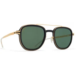 Mykita - Alder - Mykita Mylon - Black Gold Green - Metal Collection - Sunglasses - Mykita Eyewear - Avvenice