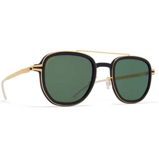 Mykita - Alder - Mykita Mylon - Black Gold Green - Metal Collection - Sunglasses - Mykita Eyewear - Avvenice
