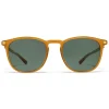 Mykita - Aluki - Lite - Dark Amber Dark Green - Acetate Collection - Sunglasses - Mykita Eyewear - Avvenice