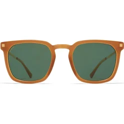 Mykita - Borga - Lite - Dark Brown Gold Green - Acetate Collection - Sunglasses - Mykita Eyewear - Avvenice