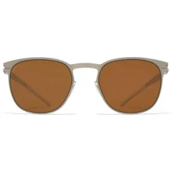 Mykita - Easton - NO1 - Silver Amber Brown - Metal Collection - Sunglasses - Mykita Eyewear - Avvenice