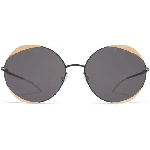 Mykita - Elisa - Decades - Gold Black Dark Grey - Metal Collection - Sunglasses - Mykita Eyewear - Avvenice